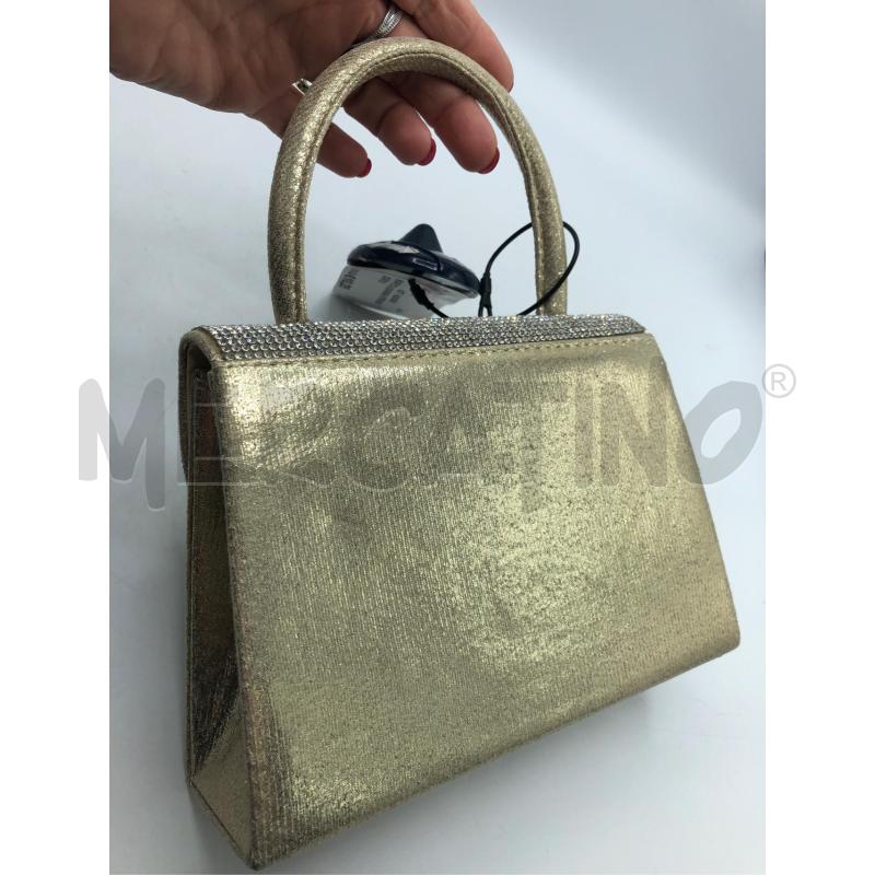 BORSETTA DONNA STRASS DORATO  | Mercatino dell'Usato Avellino 3