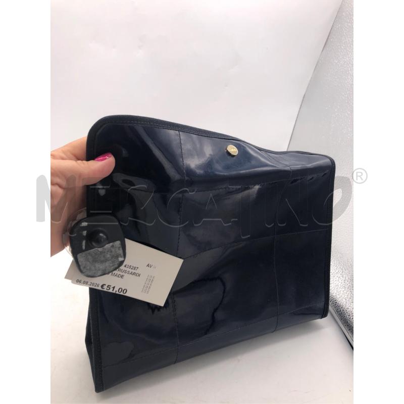 BORSETTA D TRUSSARDI BLU'LUCIDO MADE IN ITALY | Mercatino dell'Usato Avellino 5