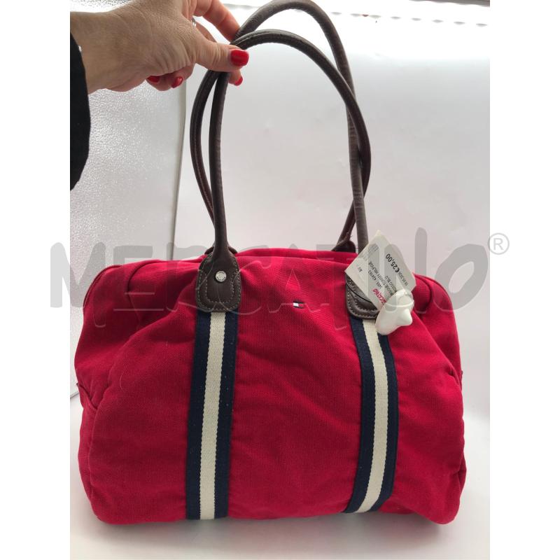 BORSONE TOMMY HILFIGER ROSSO BLU  | Mercatino dell'Usato Avellino 1