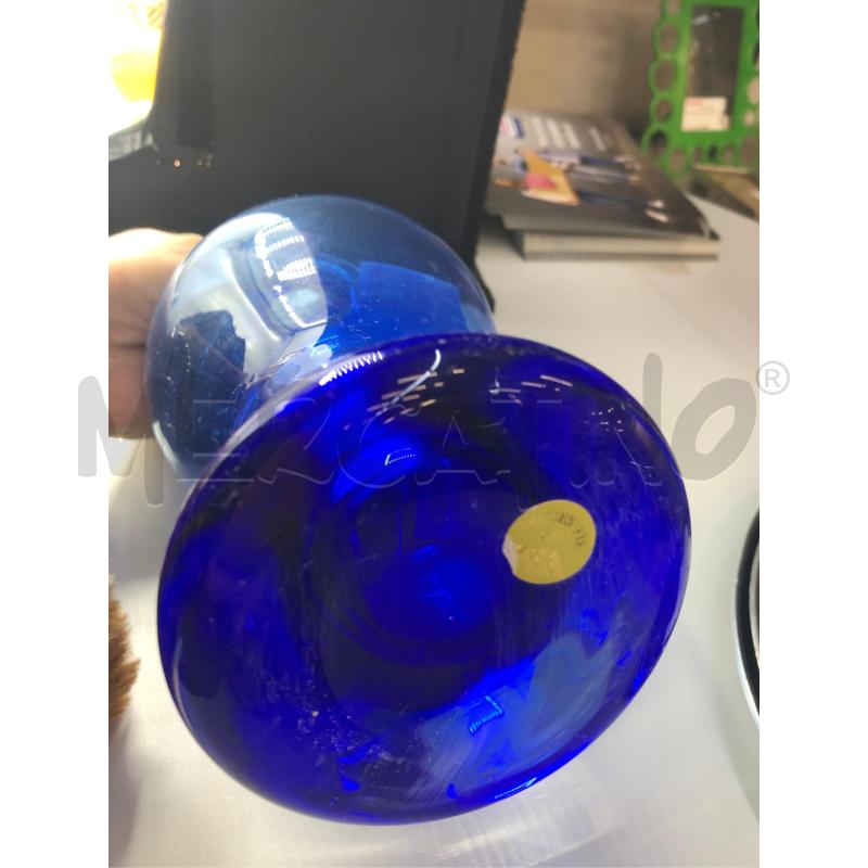 BOTTIGLIA VETRO BLU CON TAPPO  | Mercatino dell'Usato Avellino 4
