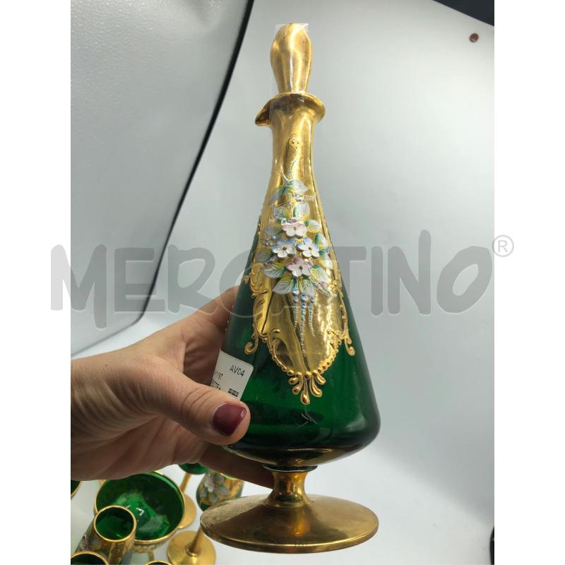 BOTTIGLIA +6COPPETTE+6 BICCHIERINI VETRO  | Mercatino dell'Usato Avellino 5
