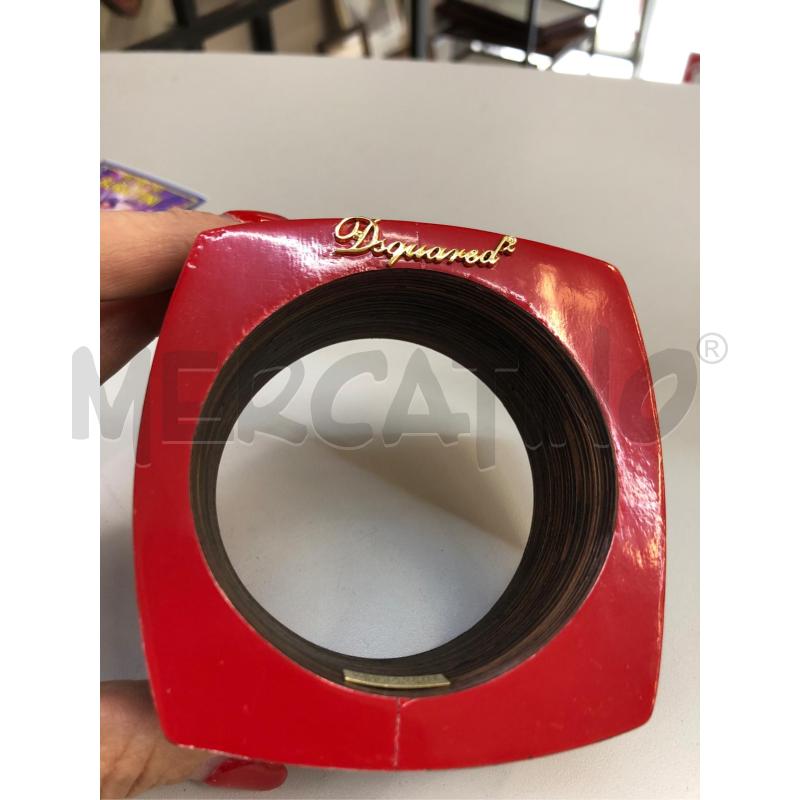 BRACCIALETTO DSQUARED LEGNO ROSSO  | Mercatino dell'Usato Avellino 1