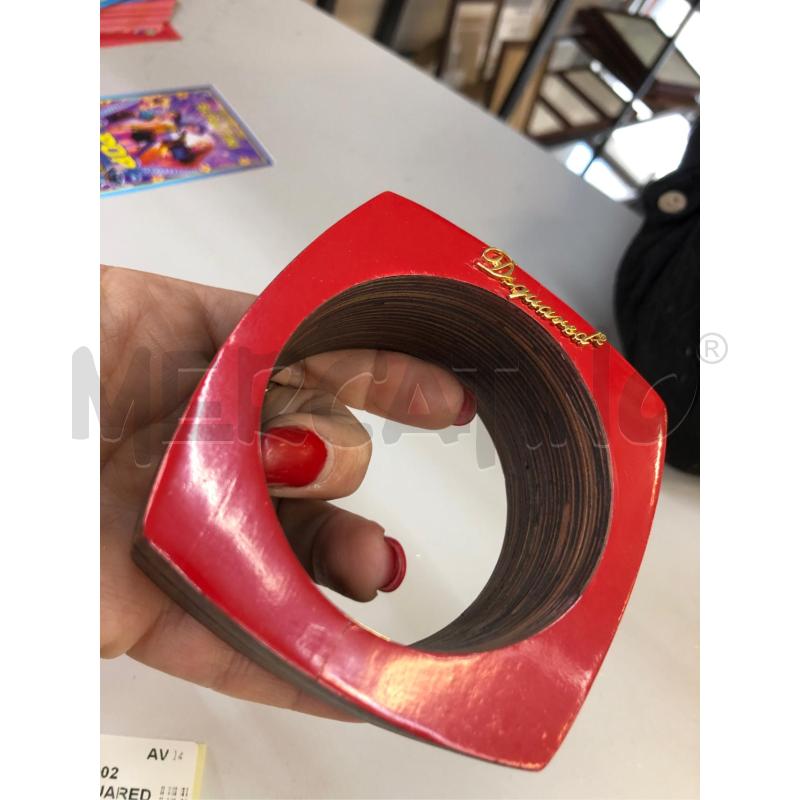 BRACCIALETTO DSQUARED LEGNO ROSSO  | Mercatino dell'Usato Avellino 4