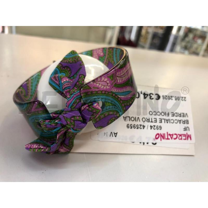 BRACCIALE ETRÒ VIOLA VERDE FIOCCO  | Mercatino dell'Usato Avellino 4