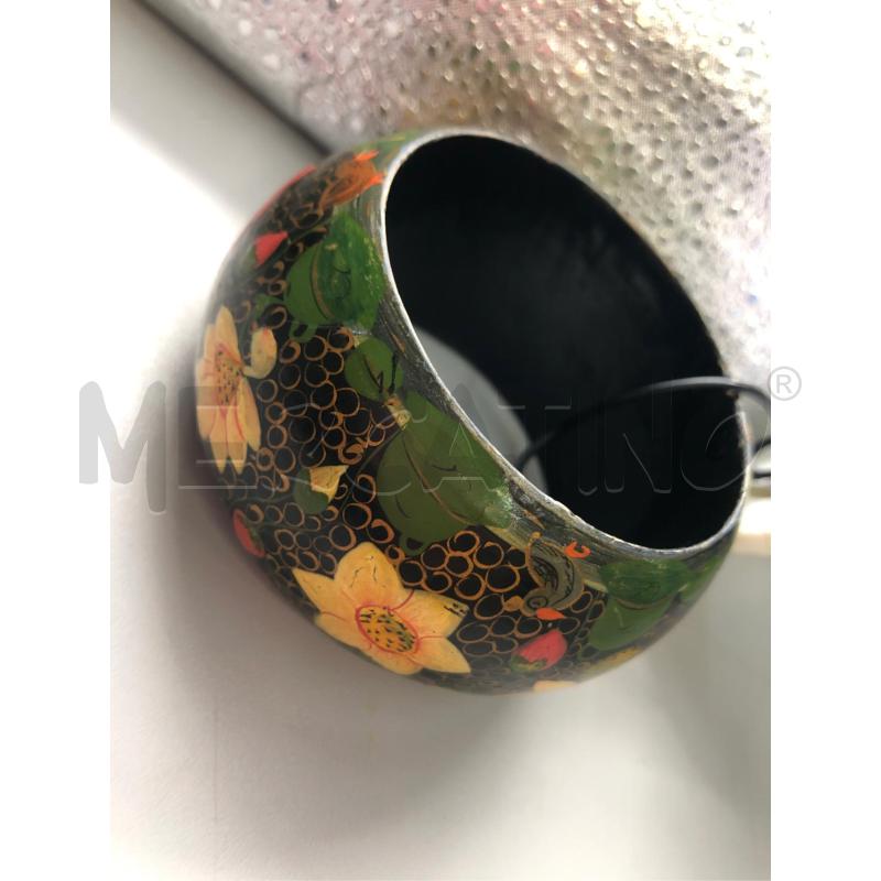 BRACCIALE LEGNO VERDE FIORI  | Mercatino dell'Usato Avellino 4