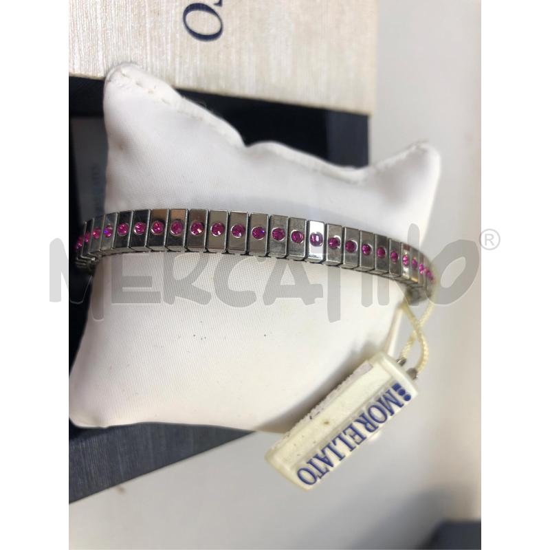 BRACCIALE MOLLA STRASS ROSA MORELLATO | Mercatino dell'Usato Avellino 2