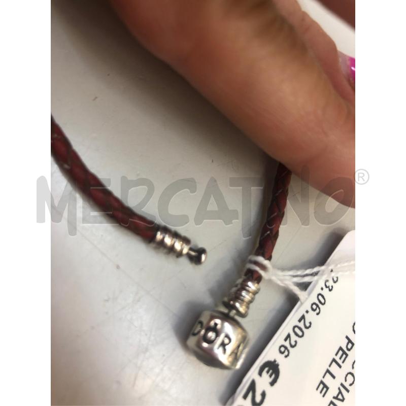 BRACCIALE PANDORA ROSSO PELLE | Mercatino dell'Usato Avellino 2