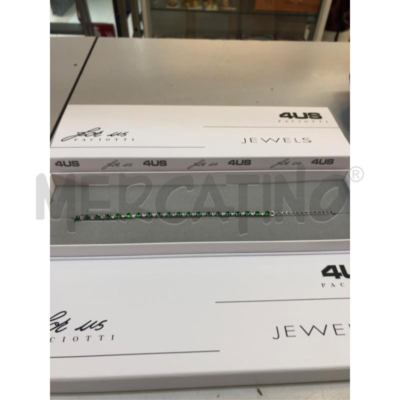 BRACCIALE TENNIS VERDE BIANCO PACIOTTI | Mercatino dell'Usato Avellino 1