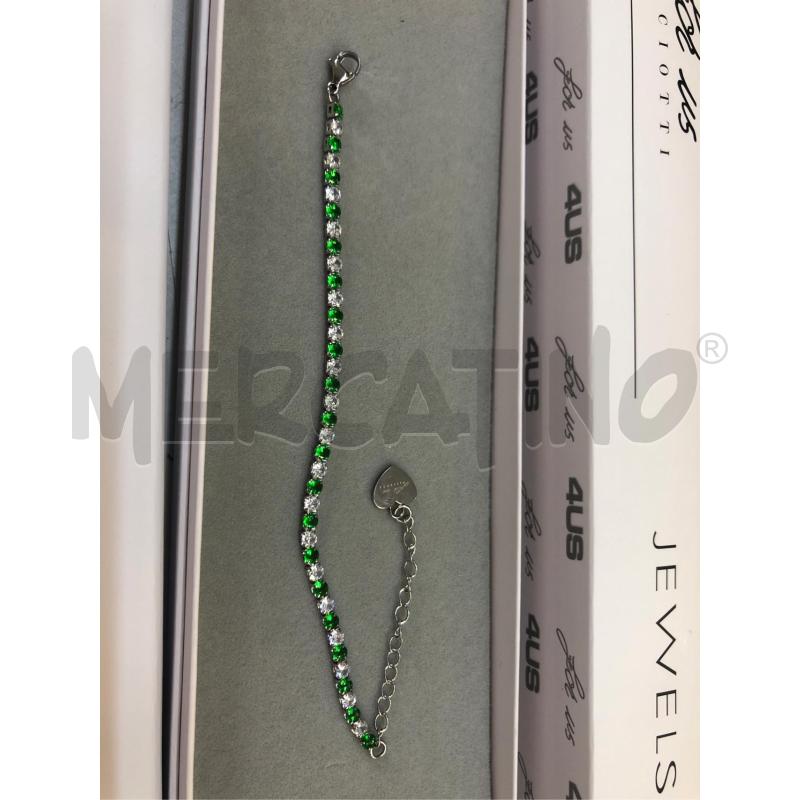 BRACCIALE TENNIS VERDE BIANCO PACIOTTI | Mercatino dell'Usato Avellino 2