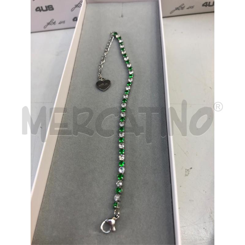 BRACCIALE TENNIS VERDE BIANCO PACIOTTI | Mercatino dell'Usato Avellino 3