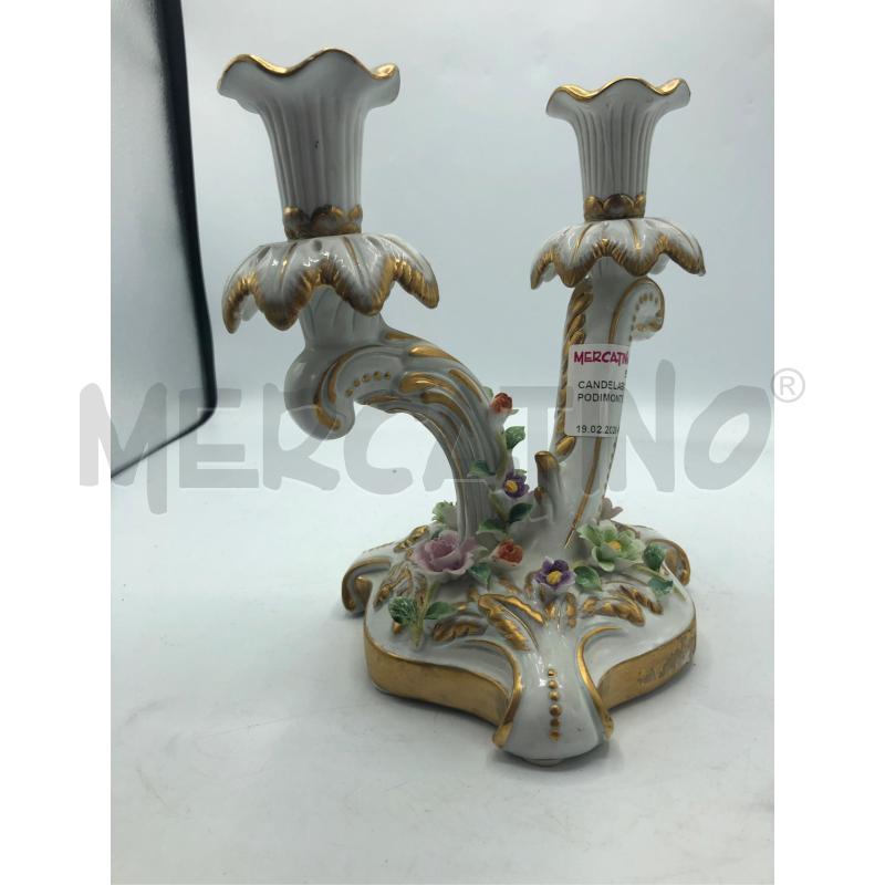 CANDELABRO 2 PUNTE CAPODIMONTE  | Mercatino dell'Usato Avellino 2