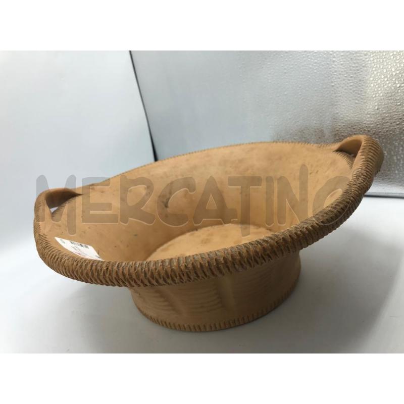 CESTINO TERRACOTTA CON MANICI  | Mercatino dell'Usato Avellino 3