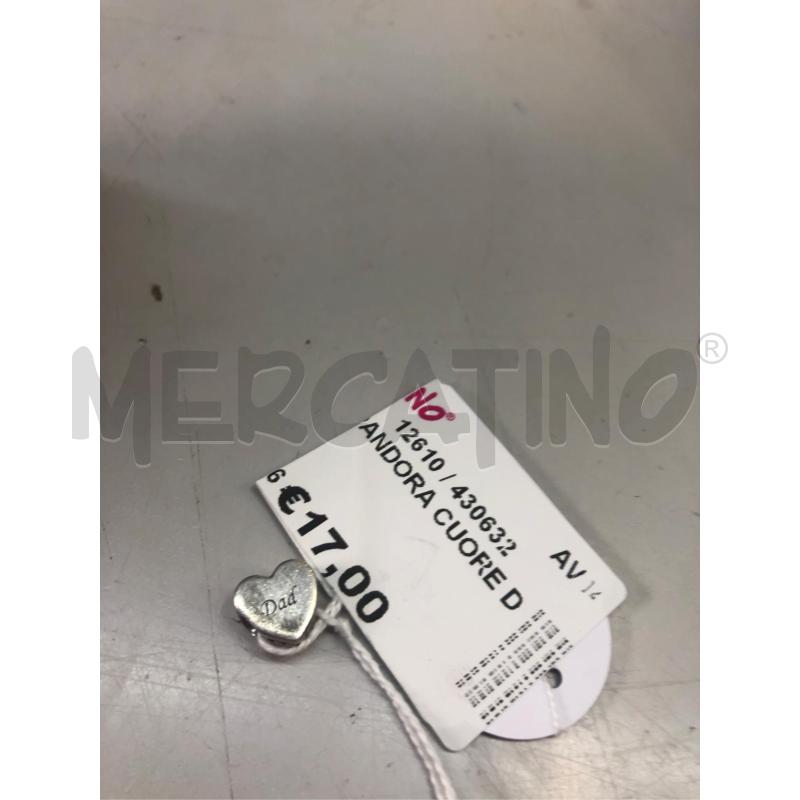 CHARM PANDORA CUORE DAD  | Mercatino dell'Usato Avellino 1
