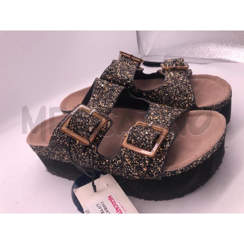 CIABATTE DONNA NERE GLITTER COLORS  | Mercatino dell'Usato Avellino 1