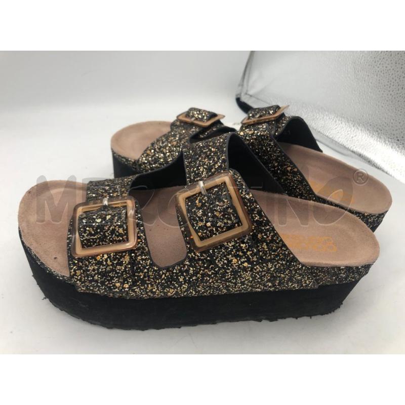 CIABATTE DONNA NERE GLITTER COLORS  | Mercatino dell'Usato Avellino 3