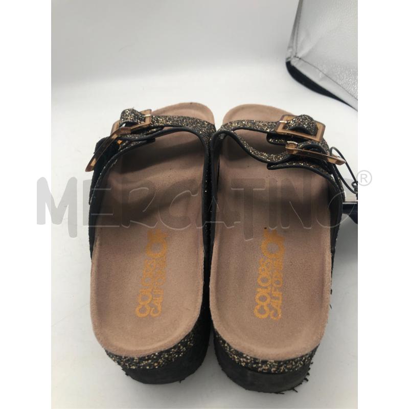 CIABATTE DONNA NERE GLITTER COLORS  | Mercatino dell'Usato Avellino 4