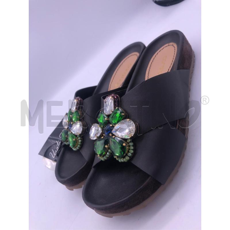 CIABATTE DONNA STRASS VERDE MARRONE CORAL BLUE | Mercatino dell'Usato Avellino 1
