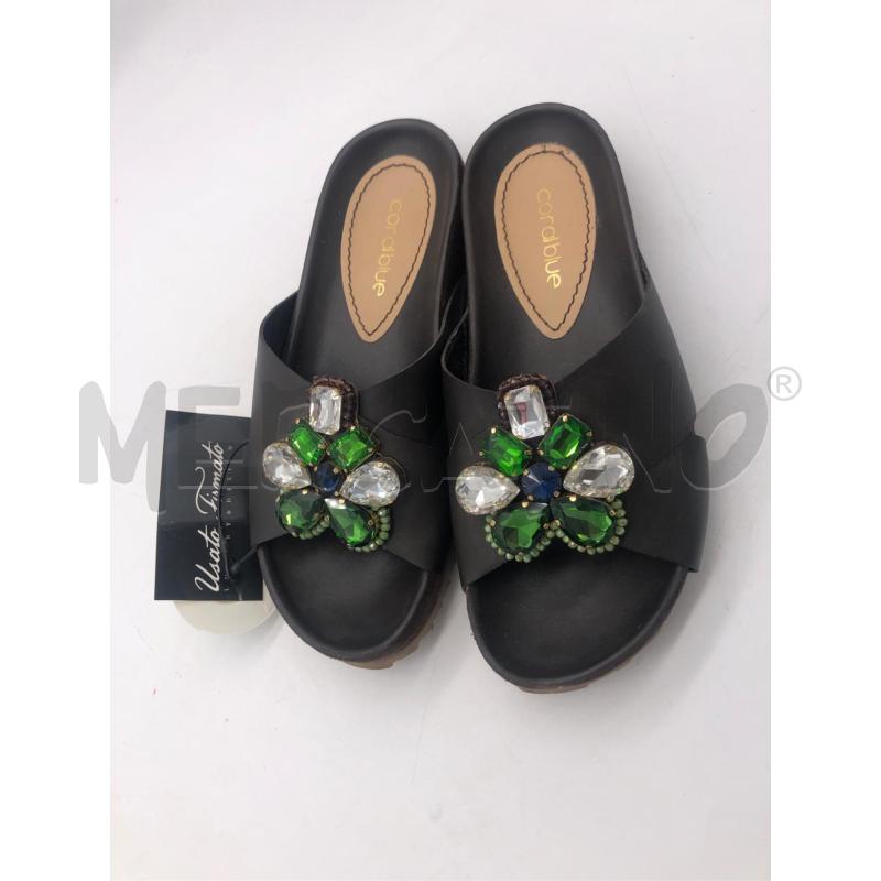 CIABATTE DONNA STRASS VERDE MARRONE CORAL BLUE | Mercatino dell'Usato Avellino 2