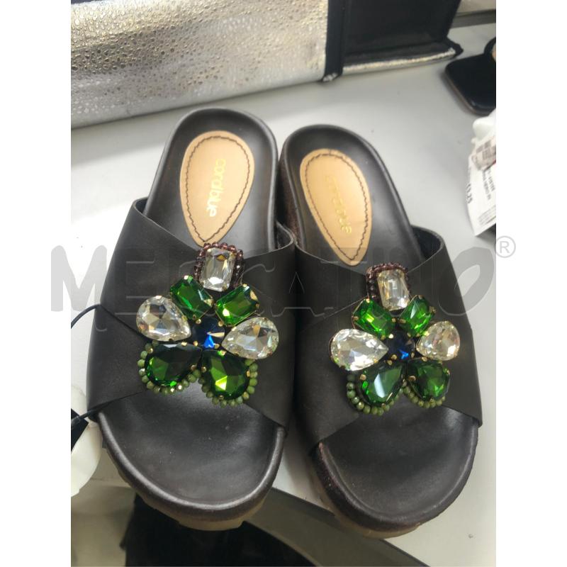 CIABATTE DONNA STRASS VERDE MARRONE CORAL BLUE | Mercatino dell'Usato Avellino 4
