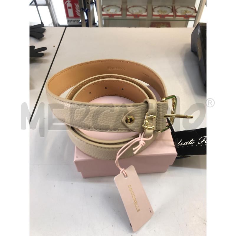 CINTURA DONNA COCCINELLA BEIGE SCATOLA  | Mercatino dell'Usato Avellino 1