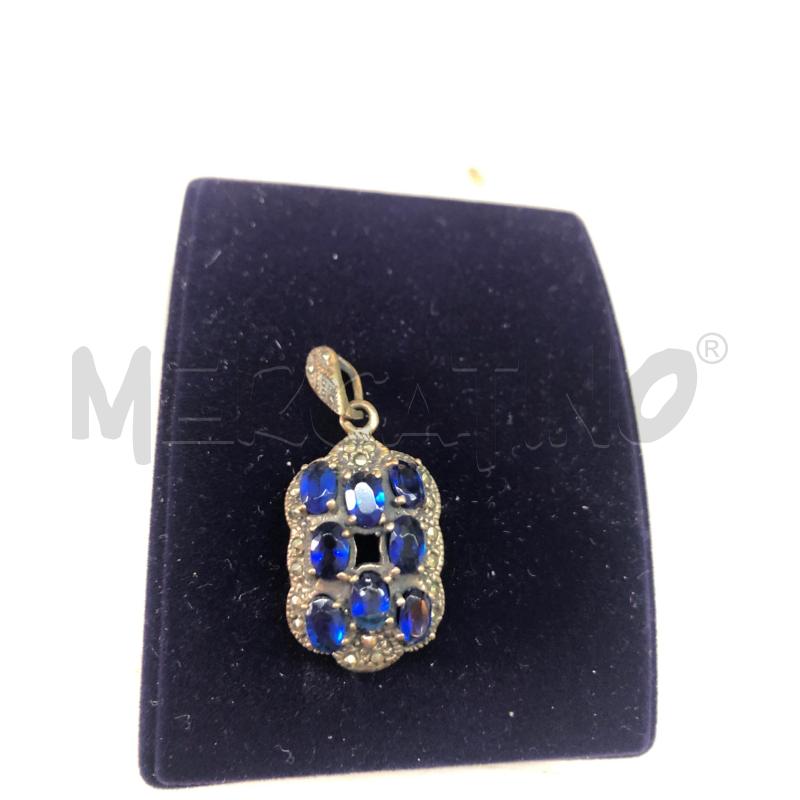 CIONDOLO AG STRASS BLU  | Mercatino dell'Usato Avellino 1