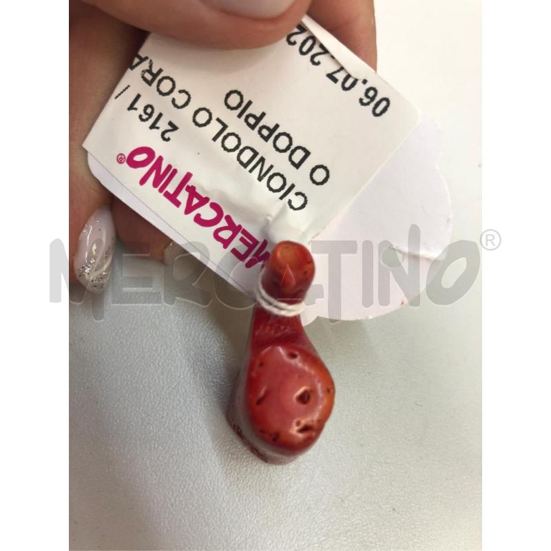 CIONDOLO CORALLO MEDIO DOPPIO  | Mercatino dell'Usato Avellino 4