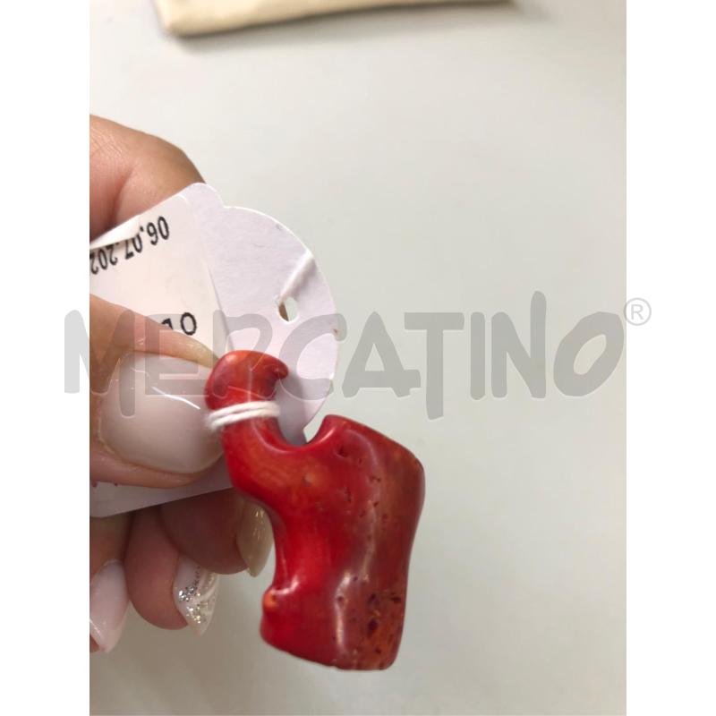 CIONDOLO CORALLO MEDIO DOPPIO  | Mercatino dell'Usato Avellino 5