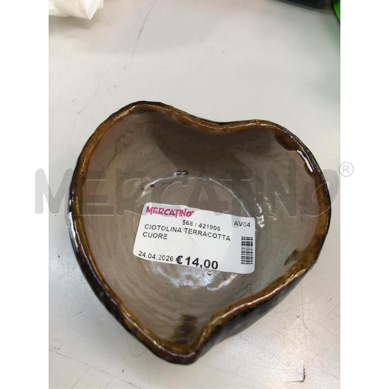 CIOTOLINA TERRACOTTA CUORE | Mercatino dell'Usato Avellino 1
