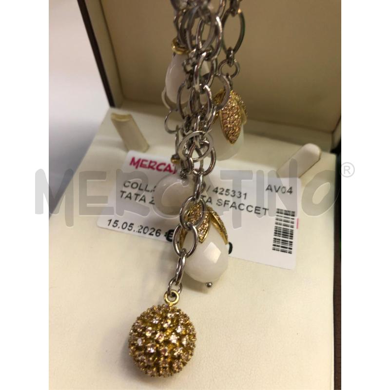 COLLANA AGATA SFACCETTATA ZIRCONI | Mercatino dell'Usato Avellino 2