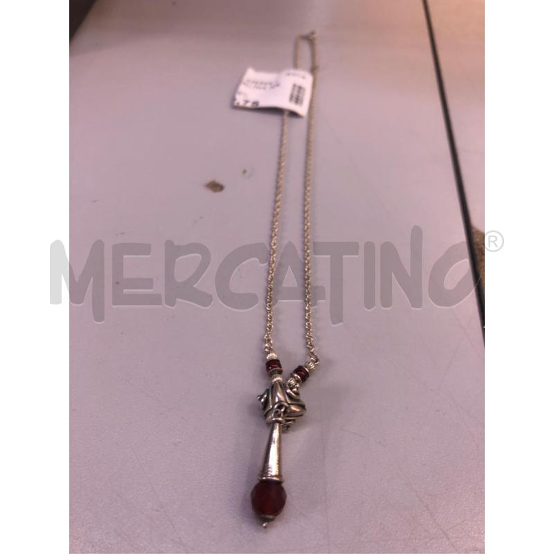 COLLANA AG PERLINA ARANCIO | Mercatino dell'Usato Avellino 1