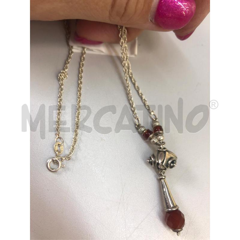 COLLANA AG PERLINA ARANCIO | Mercatino dell'Usato Avellino 2