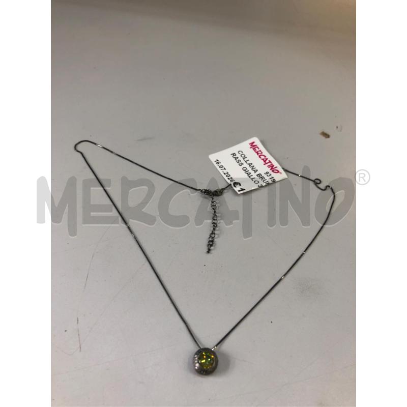COLLANA BRUNITA AG STRASS GIALLO 3 | Mercatino dell'Usato Avellino 1