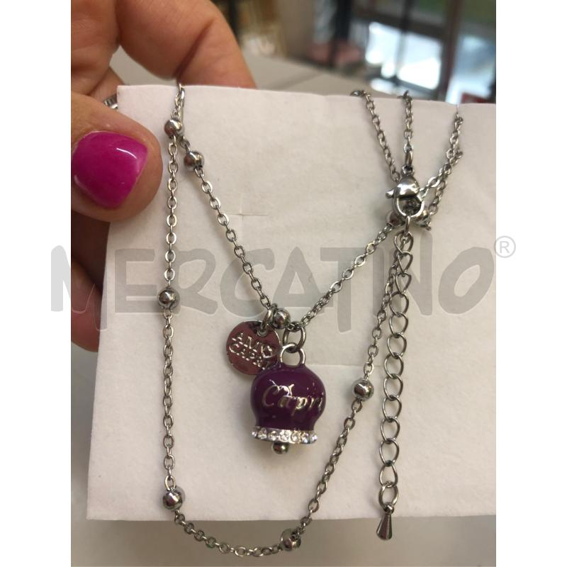 COLLANA CAMPANA VIOLA CAPRI  | Mercatino dell'Usato Avellino 4