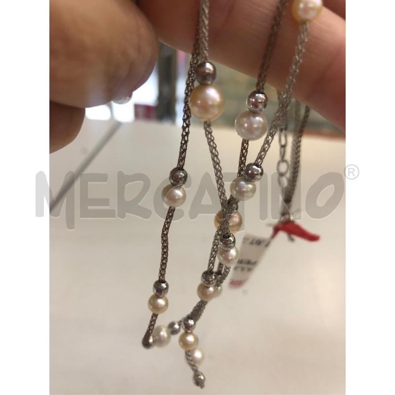 COLLANA DOPPIO FILO AG PERLINE  | Mercatino dell'Usato Avellino 3