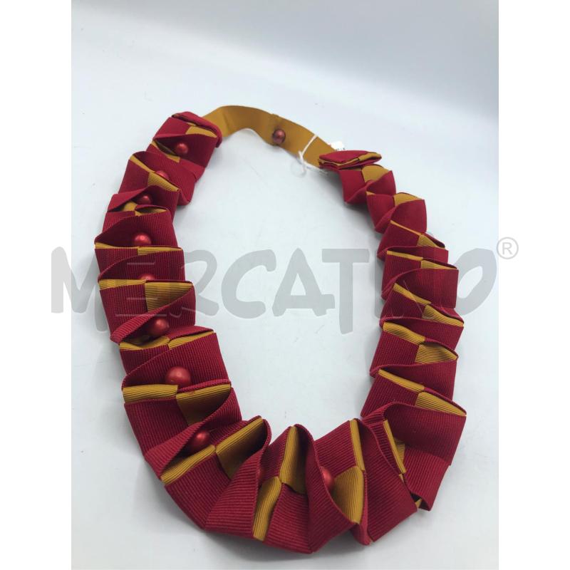 COLLANA HAND MADE ZIG ZAG SENAPE | Mercatino dell'Usato Avellino 1