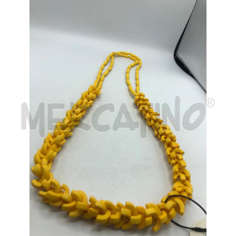 COLLANA LEGNO GIALLO  | Mercatino dell'Usato Avellino 1