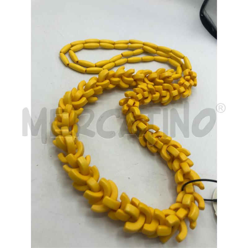 COLLANA LEGNO GIALLO  | Mercatino dell'Usato Avellino 2