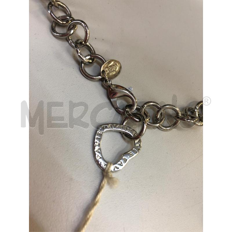 COLLANA LUNGA CUORE RESINA NERO  | Mercatino dell'Usato Avellino 3
