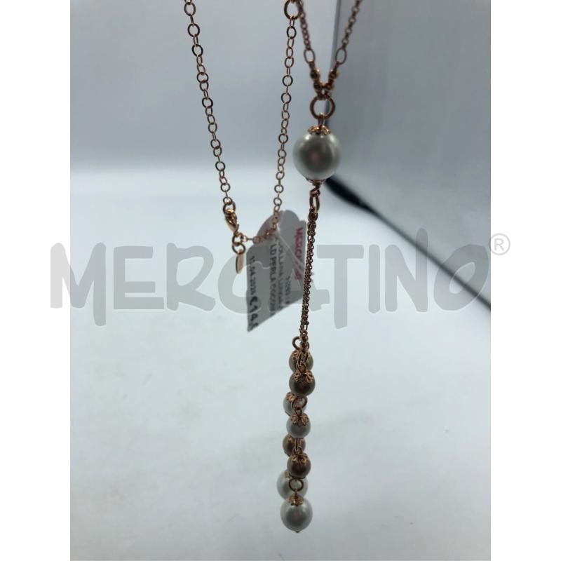 COLLANA LUNGA ROSE GOLD PERLA COCONUDA | Mercatino dell'Usato Avellino 2