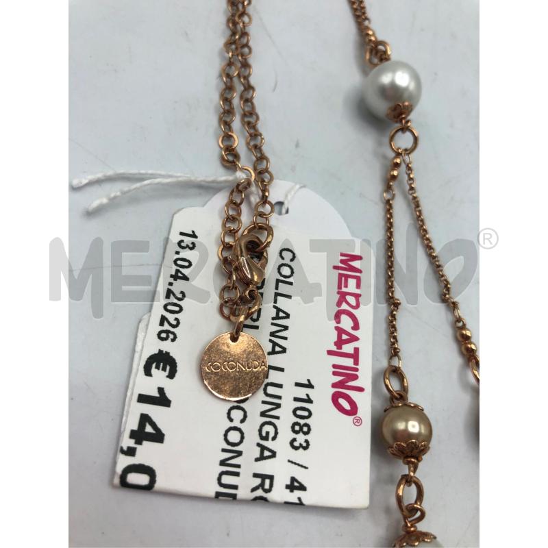 COLLANA LUNGA ROSE GOLD PERLA COCONUDA | Mercatino dell'Usato Avellino 4