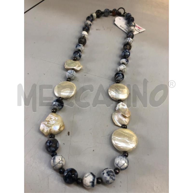 COLLANA MADREP QUARZ ZEBRAT  | Mercatino dell'Usato Avellino 1
