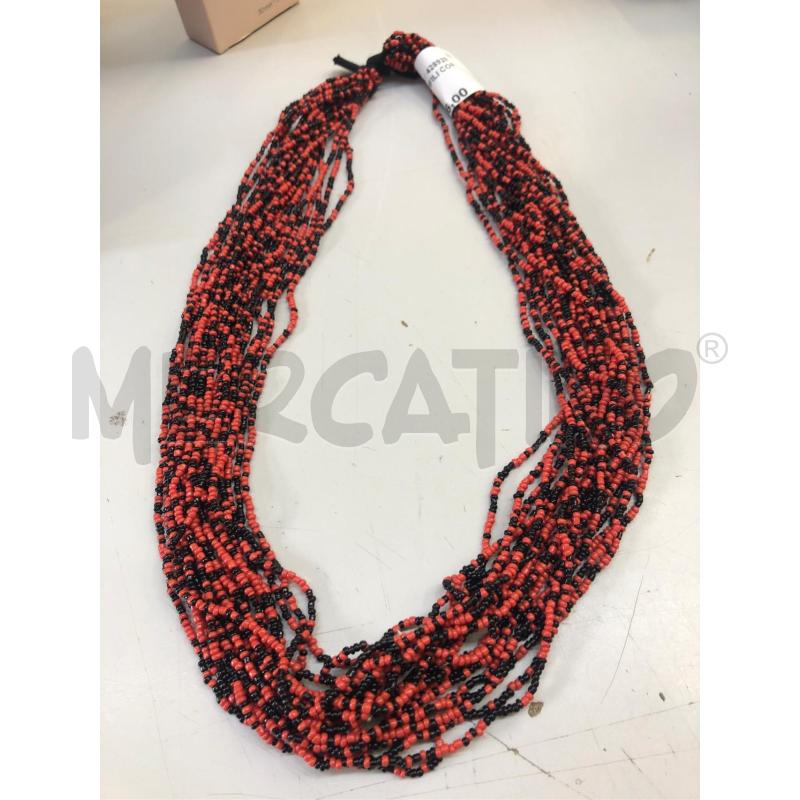 COLLANA MULTIFILI CORALLINO ROSSO  | Mercatino dell'Usato Avellino 1