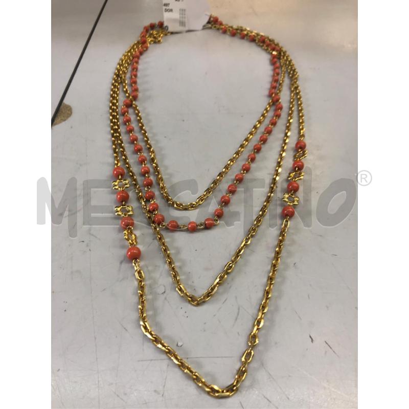 COLLANA MULTIFILI DORAT PERL ROSA  | Mercatino dell'Usato Avellino 1