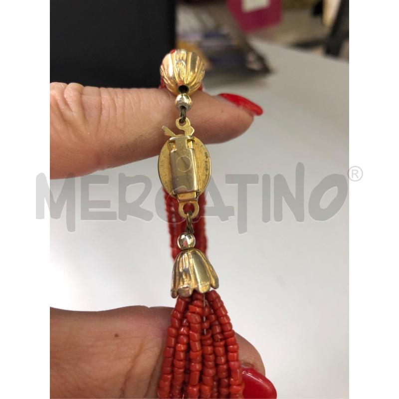 COLLANA MULTIFILO CORALLO APL DORATO  | Mercatino dell'Usato Avellino 5