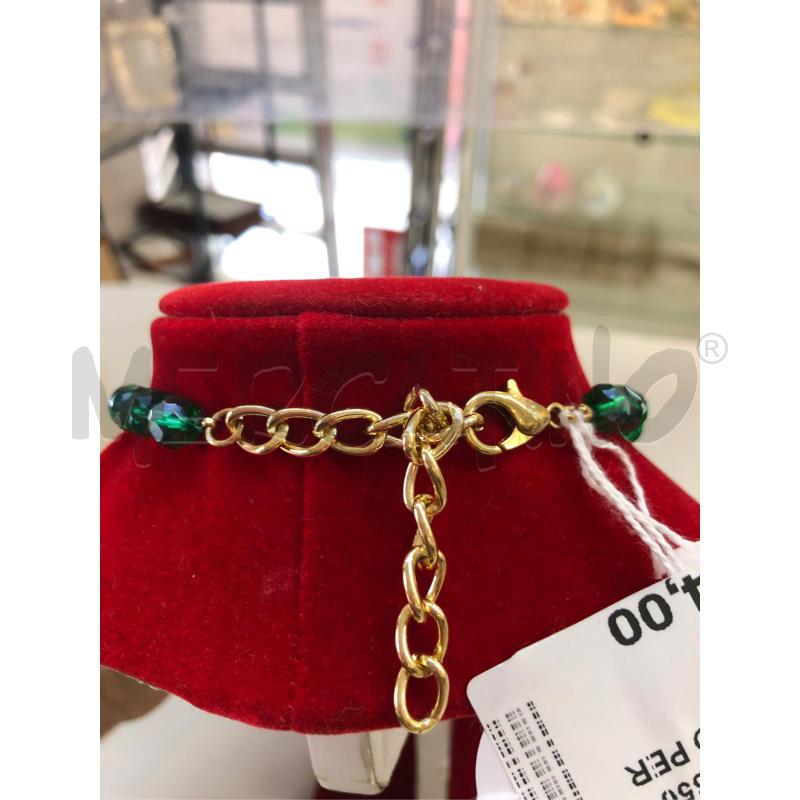 COLLANA MULT FILO PERLINE VERDE APL DORAT  | Mercatino dell'Usato Avellino 3