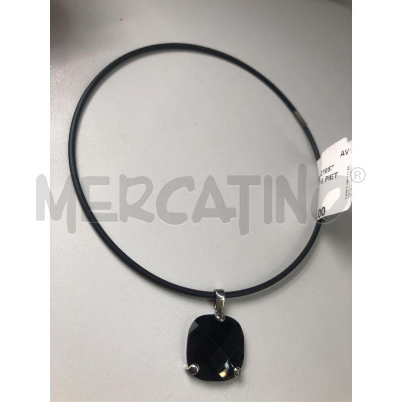 COLLANA NERA ARG PIETRA CAUC | Mercatino dell'Usato Avellino 2