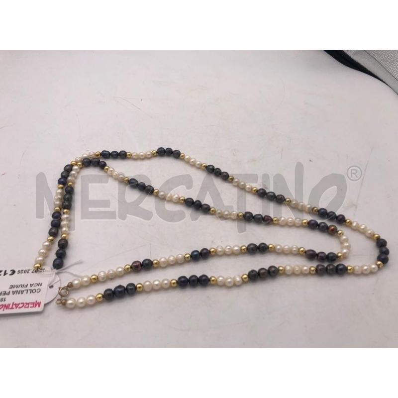 COLLANA PERLA ARG BIANCA FIUME | Mercatino dell'Usato Avellino 1