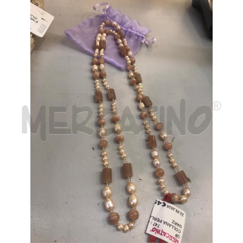 COLLANA PERLA FIUME QUARZ  | Mercatino dell'Usato Avellino 1