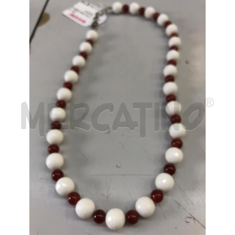 COLLANA PERLINA BIANC ROSSA  | Mercatino dell'Usato Avellino 1