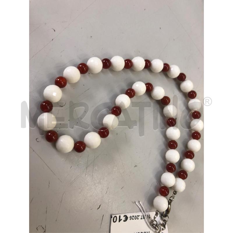COLLANA PERLINA BIANC ROSSA  | Mercatino dell'Usato Avellino 2